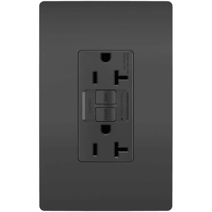 Legrand Radiant - radiant® Spec Grade 20A Self Test GFCI Receptacle - 2097BK | Montreal Lighting & Hardware