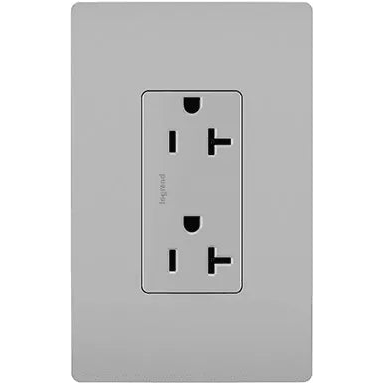 Legrand Radiant - radiant® Spec Grade 20A Tamper Resistant Receptacle - TR26352RGRY | Montreal Lighting & Hardware