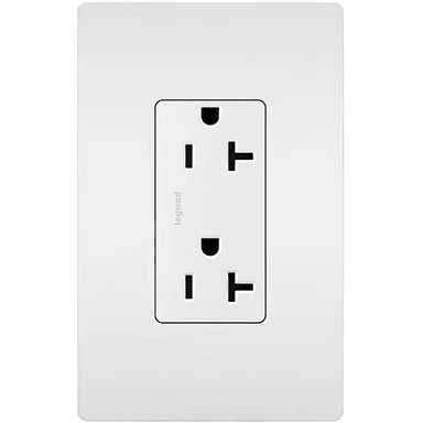 Legrand Radiant - radiant® Spec Grade 20A Tamper Resistant Receptacle - TR26352RW | Montreal Lighting & Hardware