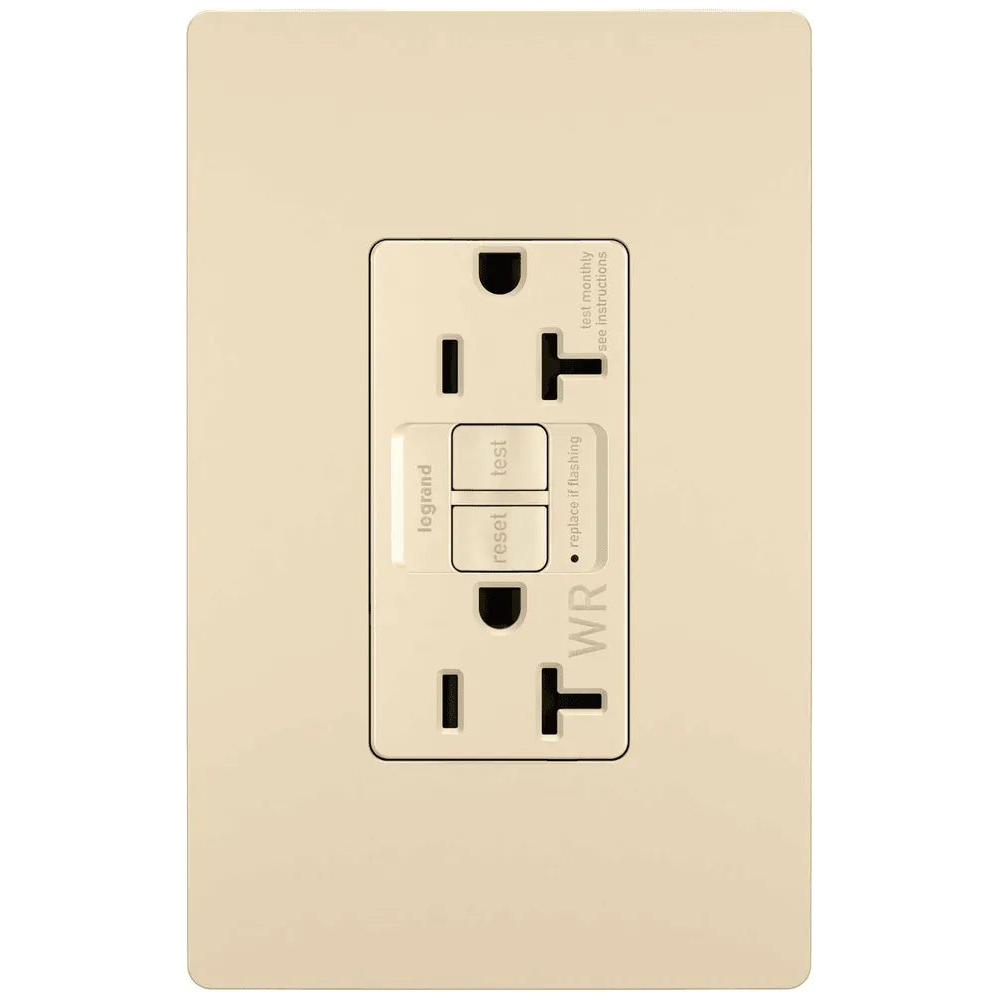 Legrand Radiant - radiant® Spec Grade 20A Weather Resistant Self Test GFCI Receptacle - 2097TRWRI | Montreal Lighting & Hardware