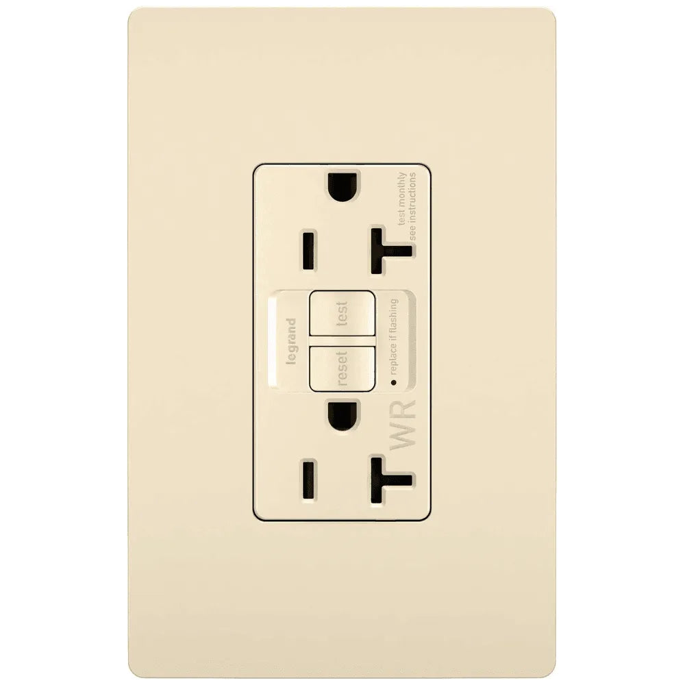 Legrand Radiant - radiant® Spec Grade 20A Weather Resistant Self Test GFCI Receptacle - 2097TRWRLA | Montreal Lighting & Hardware