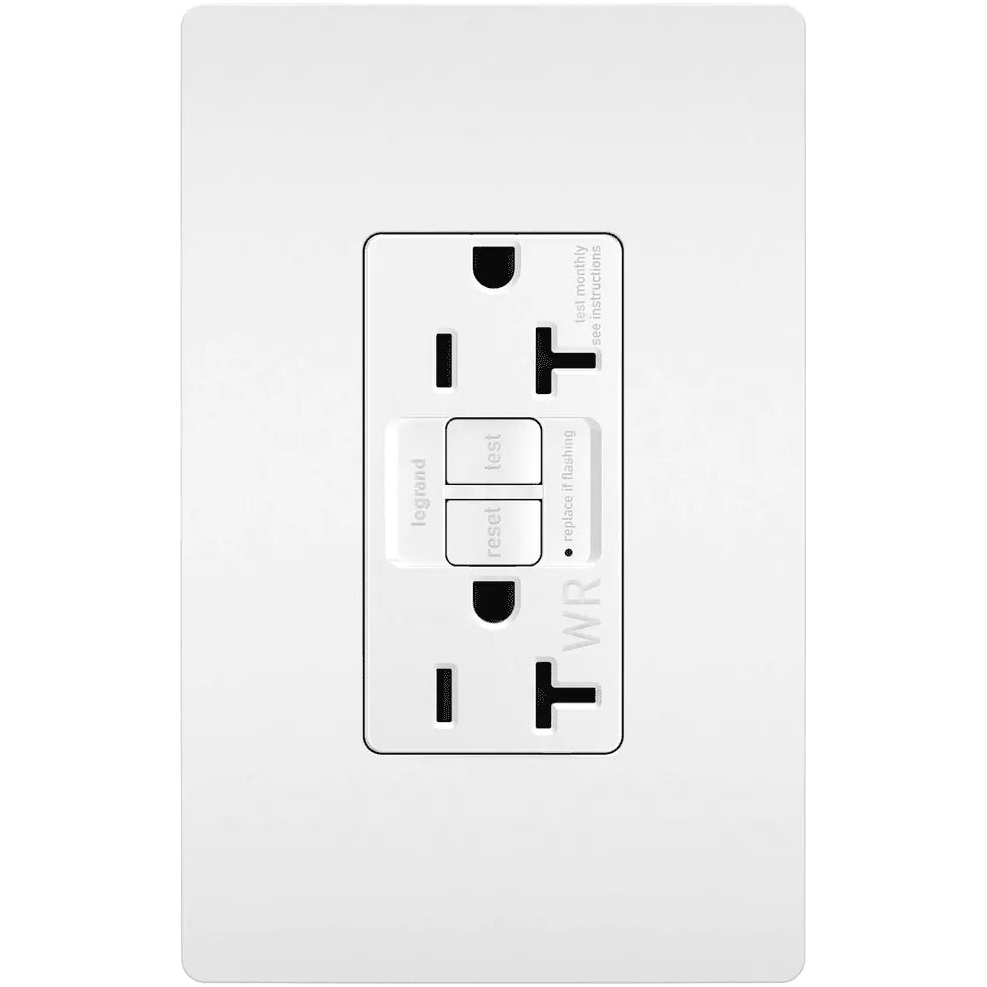 Legrand Radiant - radiant® Spec Grade 20A Weather Resistant Self Test GFCI Receptacle - 2097TRWRW | Montreal Lighting & Hardware