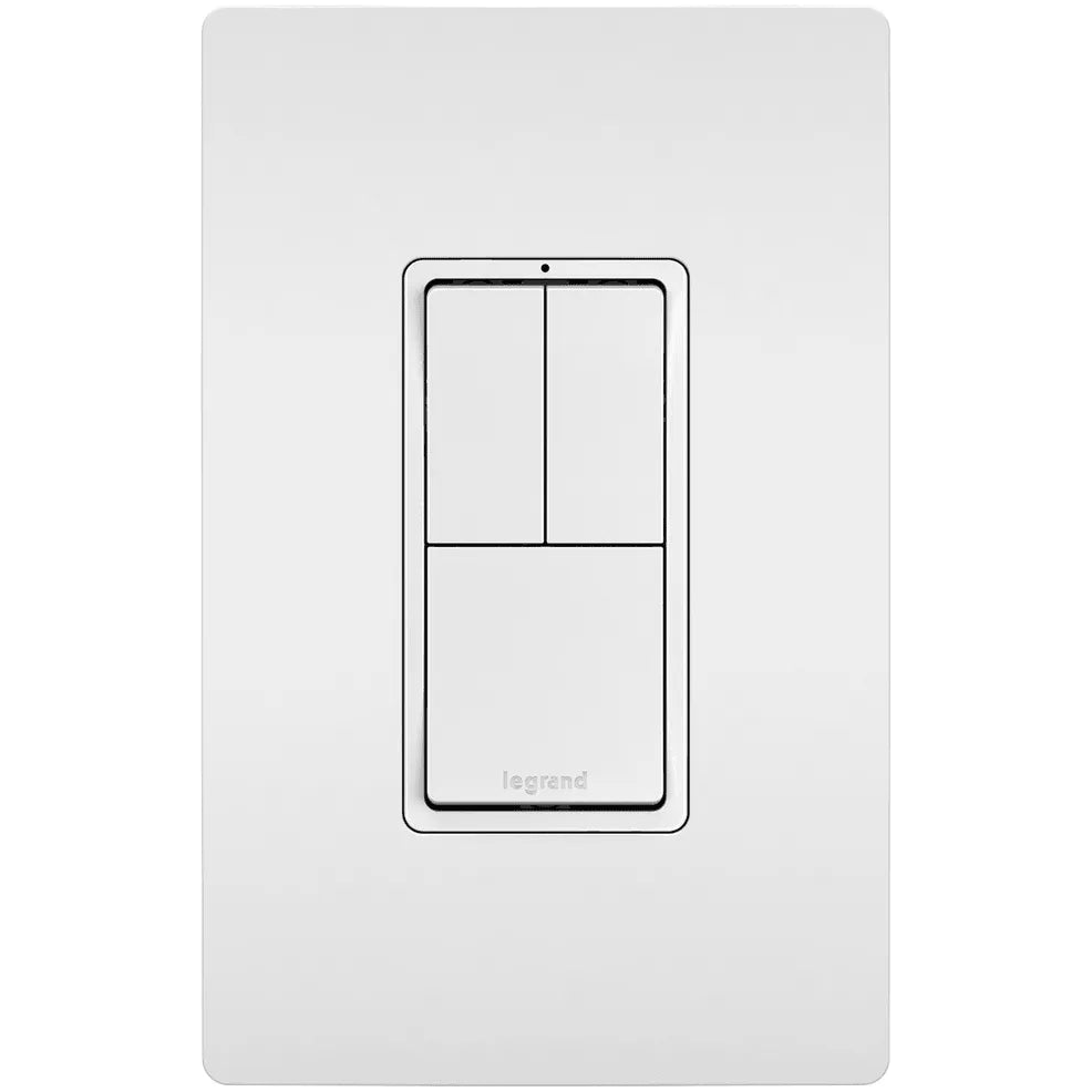 Legrand Radiant - radiant® Two Single-Pole Switches and Single Pole/3-Way Switch - RCD113W | Montreal Lighting & Hardware