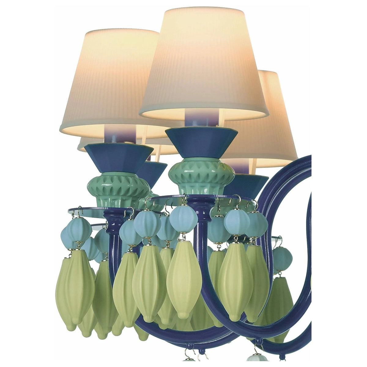 Lladro - Belle de Nuit 12 Lights Chandelier - 01023189 | Montreal Lighting & Hardware