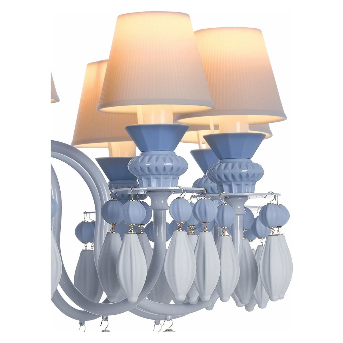 Lladro - Belle de Nuit 12 Lights Chandelier - 01023189 | Montreal Lighting & Hardware