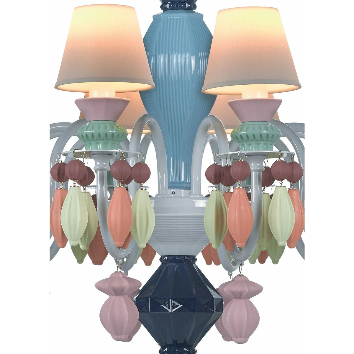 Lladro - Belle de Nuit 12 Lights Chandelier - 01023189 | Montreal Lighting & Hardware