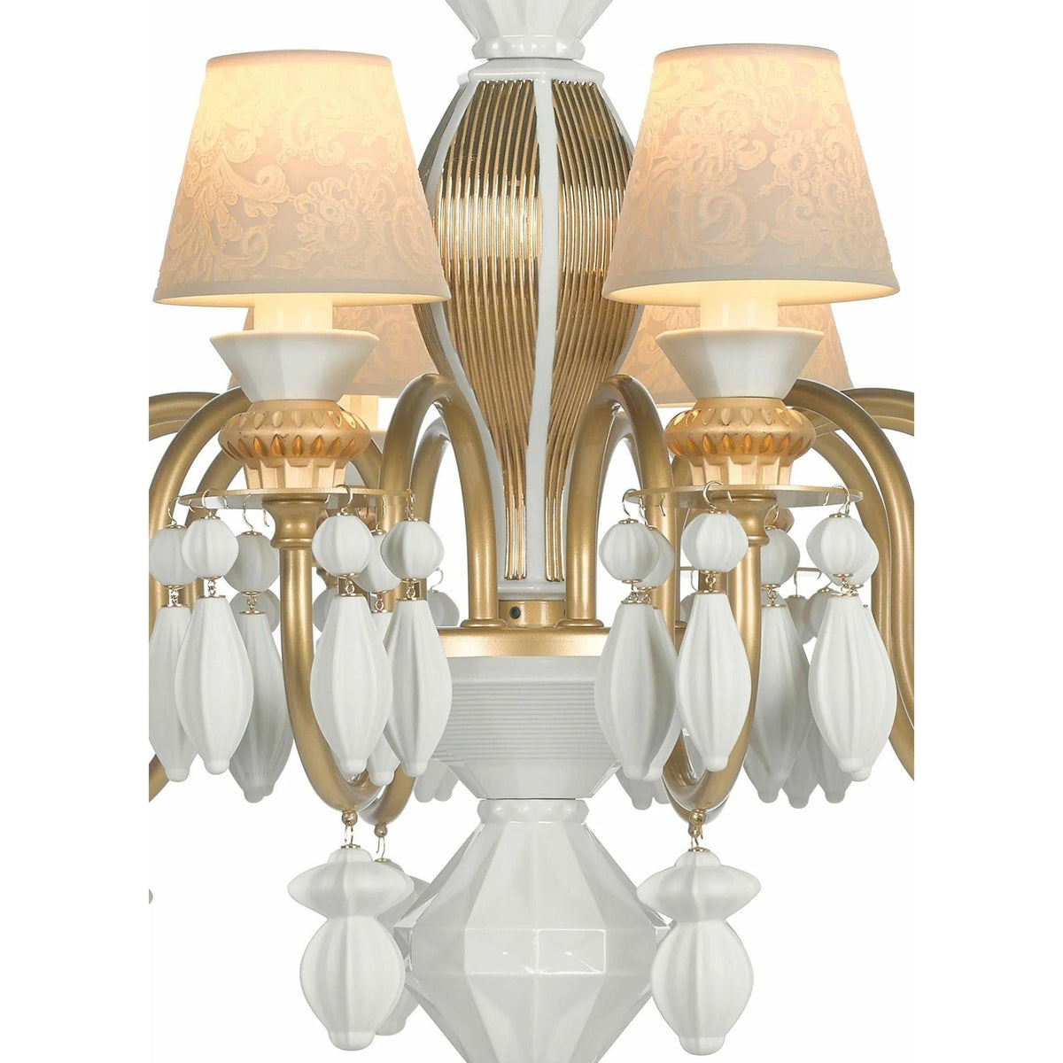 Lladro - Belle de Nuit 12 Lights Chandelier - 01023189 | Montreal Lighting & Hardware