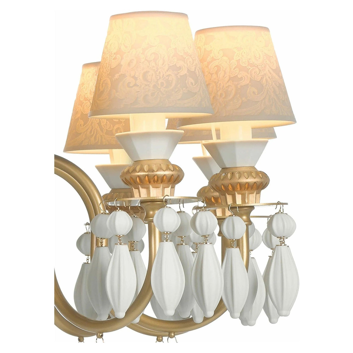 Lladro - Belle de Nuit 12 Lights Chandelier - 01023189 | Montreal Lighting & Hardware