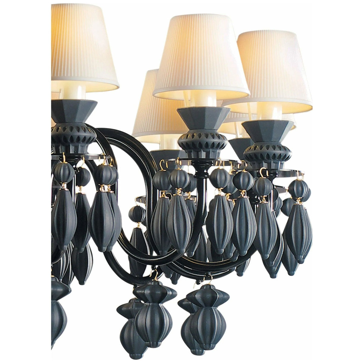 Lladro - Belle de Nuit 12 Lights Chandelier - 01023189 | Montreal Lighting & Hardware