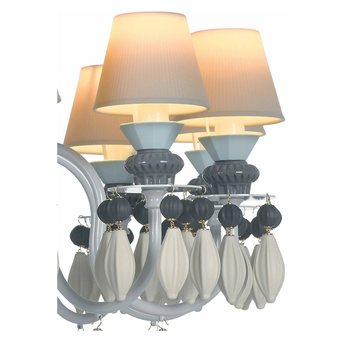 Lladro - Belle de Nuit 12 Lights Chandelier - 01023189 | Montreal Lighting & Hardware