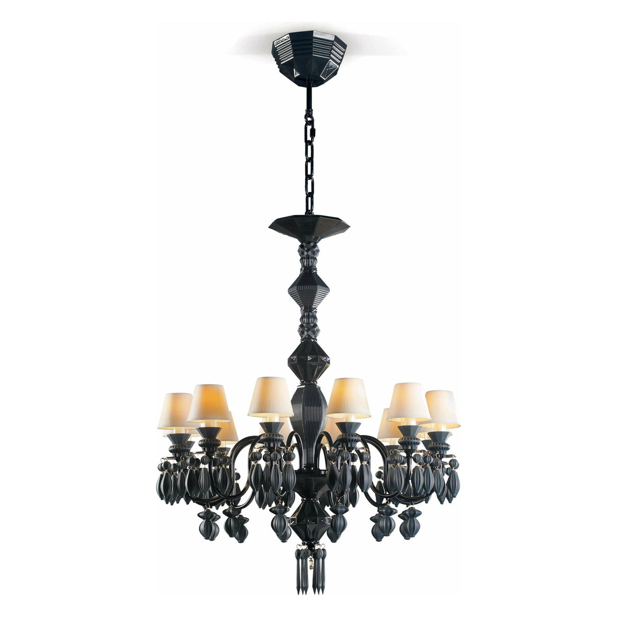 Lladro - Belle de Nuit 12 Lights Chandelier - 01023747 | Montreal Lighting & Hardware