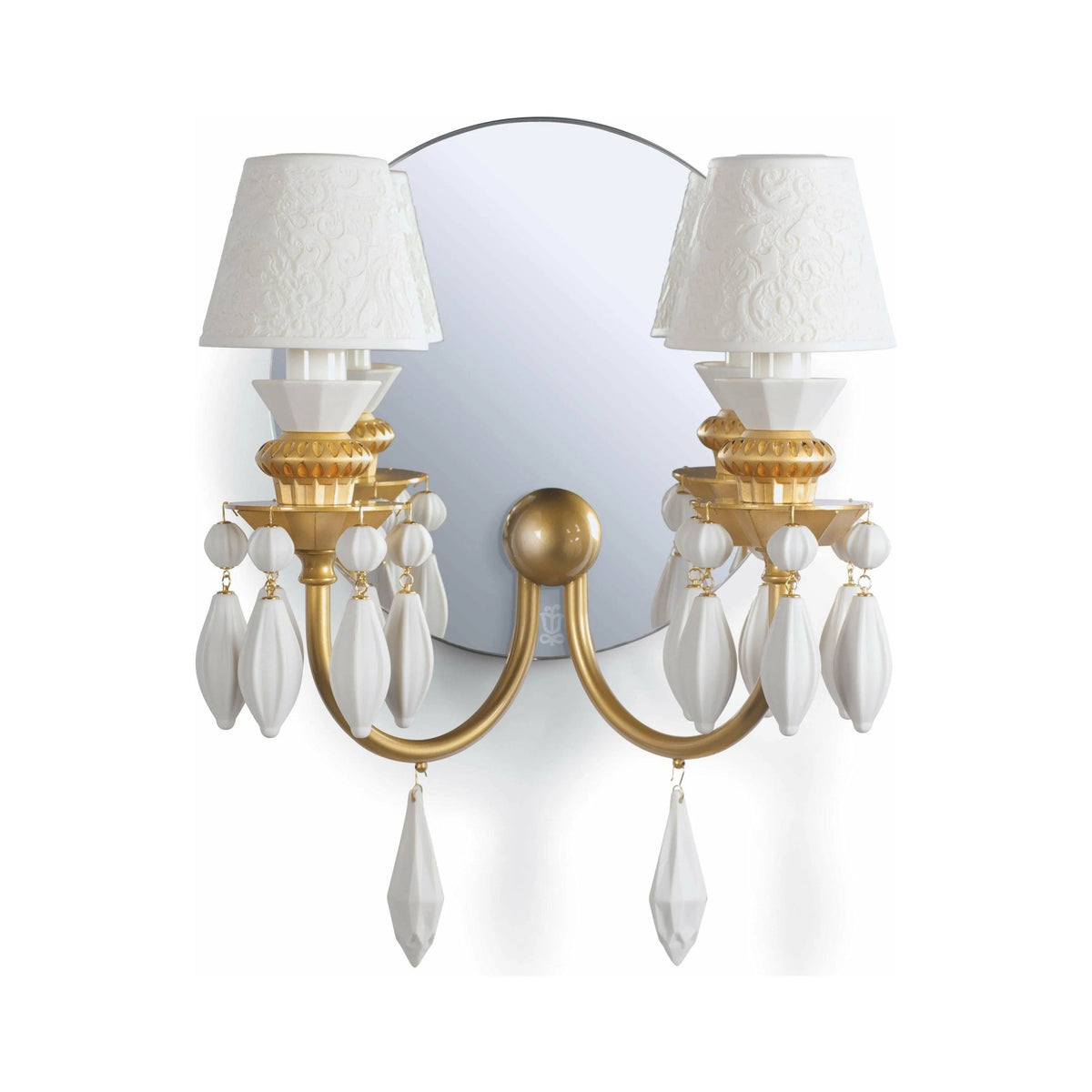 Lladro - Belle de Nuit 2 Lights Wall Sconce - 01023318 | Montreal Lighting & Hardware