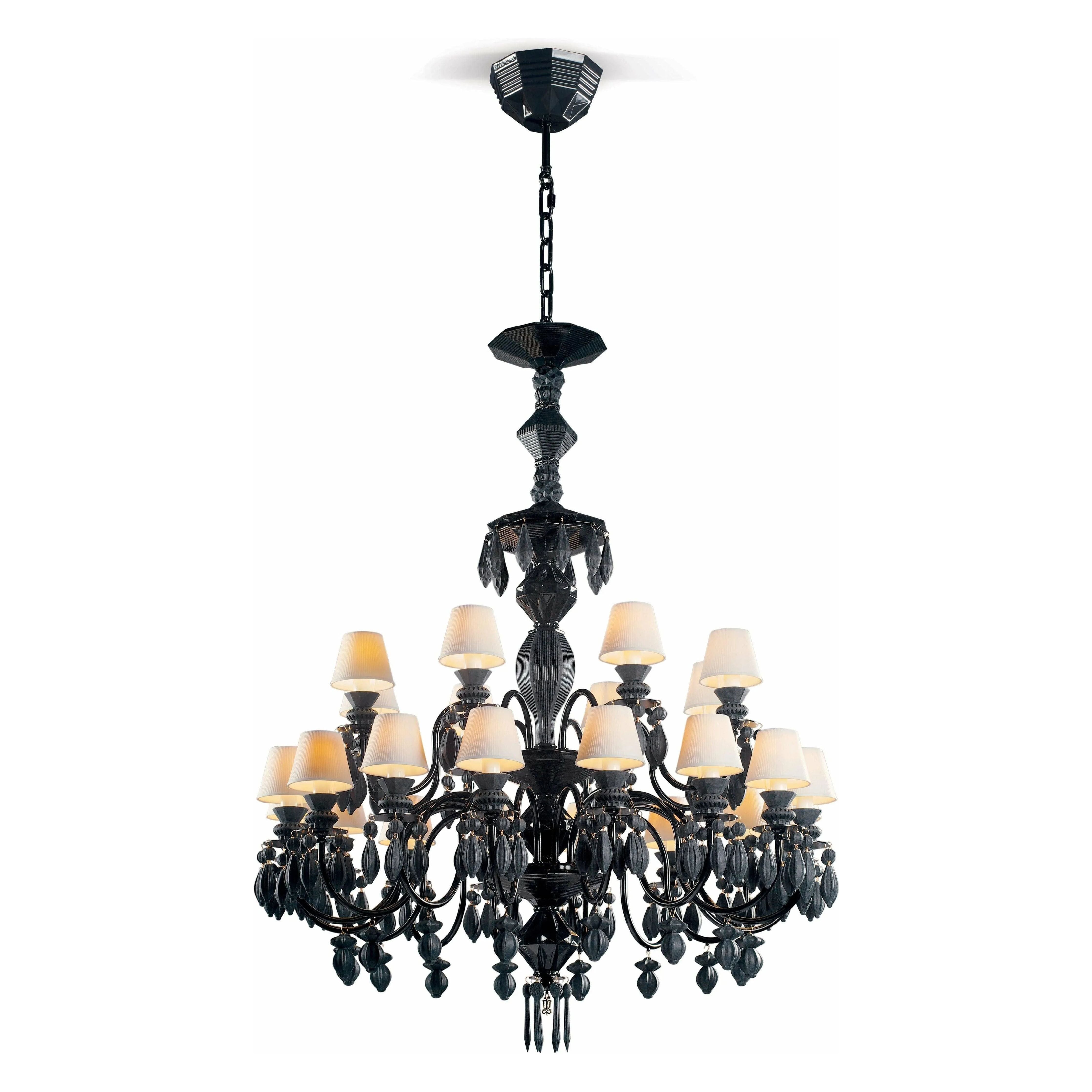 Lladro - Belle de Nuit 24 Lights Chandelier - 01023750 | Montreal Lighting & Hardware