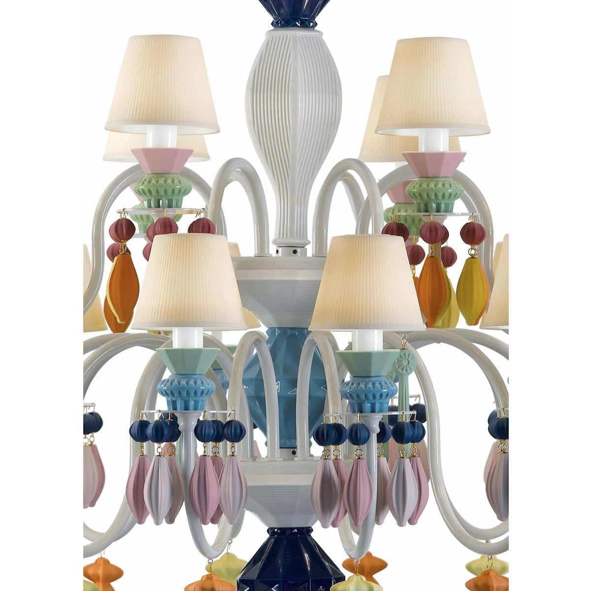 Lladro - Belle de Nuit 24 Lights Chandelier - 01023914 | Montreal Lighting & Hardware