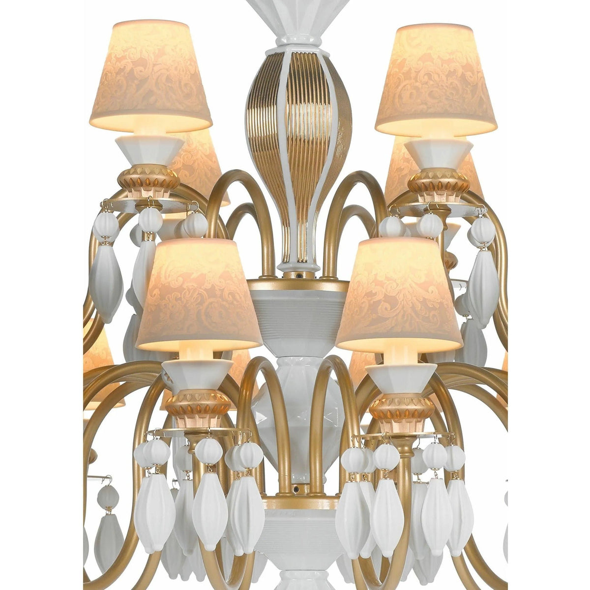 Lladro - Belle de Nuit 24 Lights Chandelier - 01023914 | Montreal Lighting & Hardware