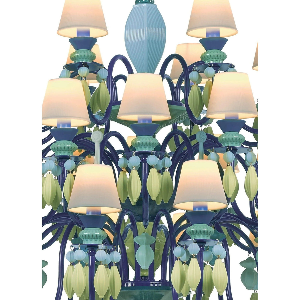 Lladro - Belle de Nuit 40 Lights Chandelier - 01023917 | Montreal Lighting & Hardware