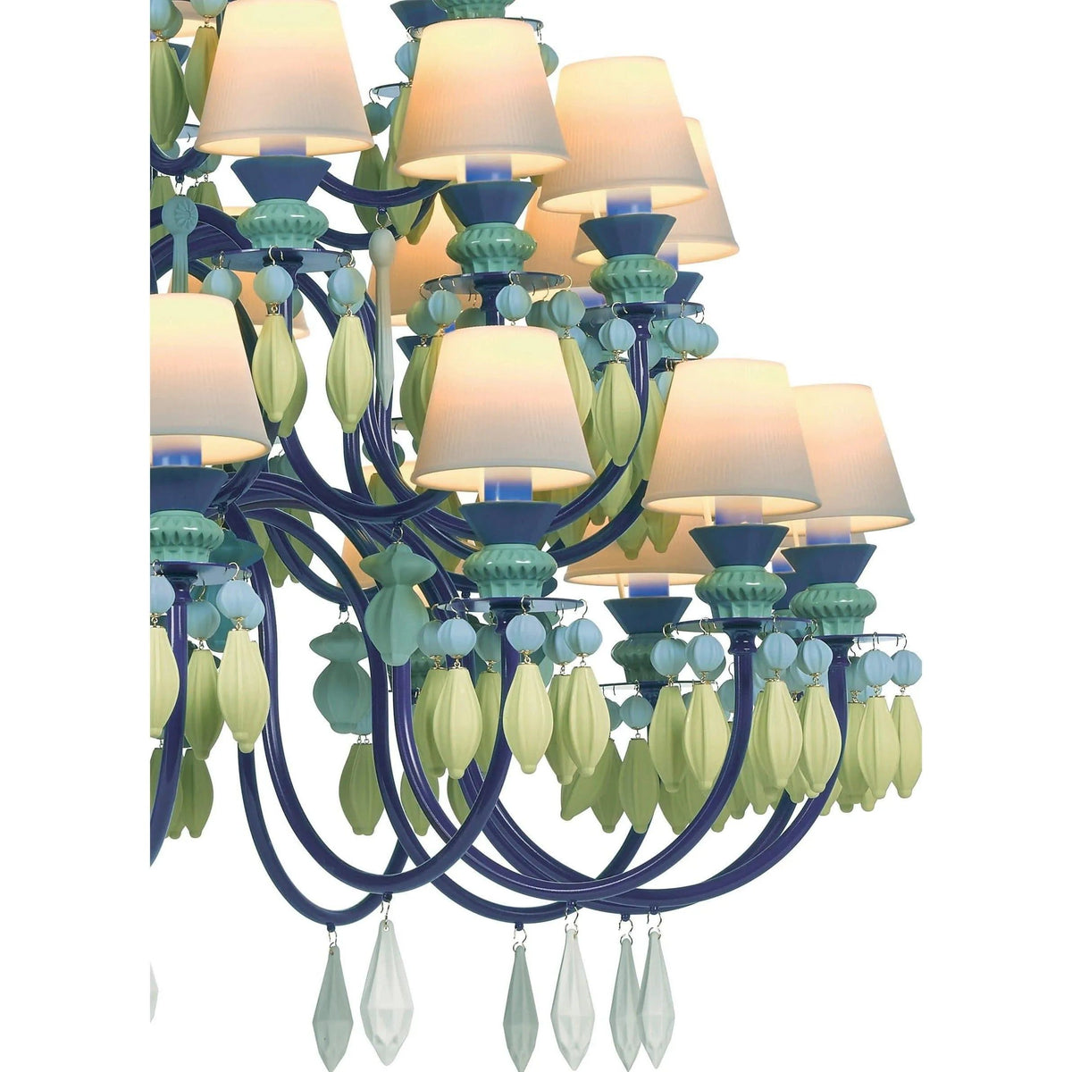 Lladro - Belle de Nuit 40 Lights Chandelier - 01023917 | Montreal Lighting & Hardware