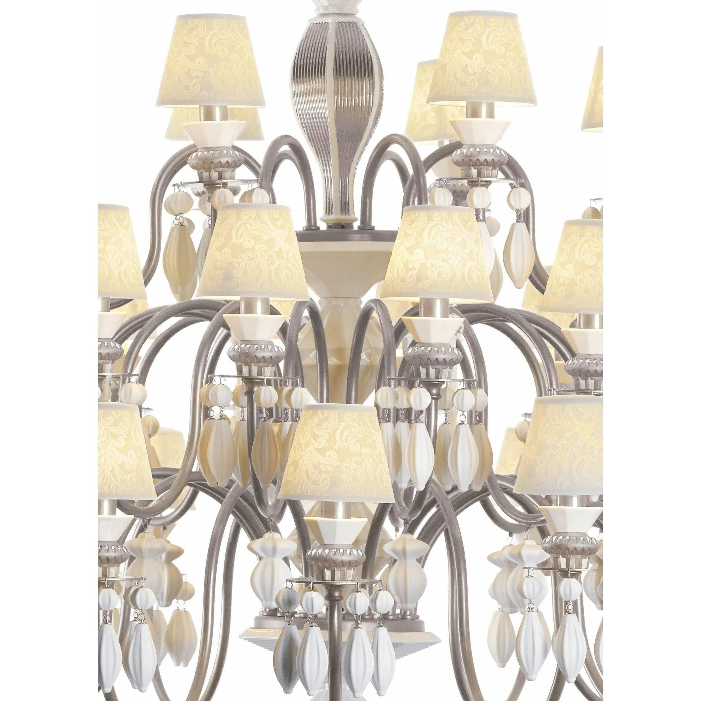 Lladro - Belle de Nuit 40 Lights Chandelier - 01023917 | Montreal Lighting & Hardware