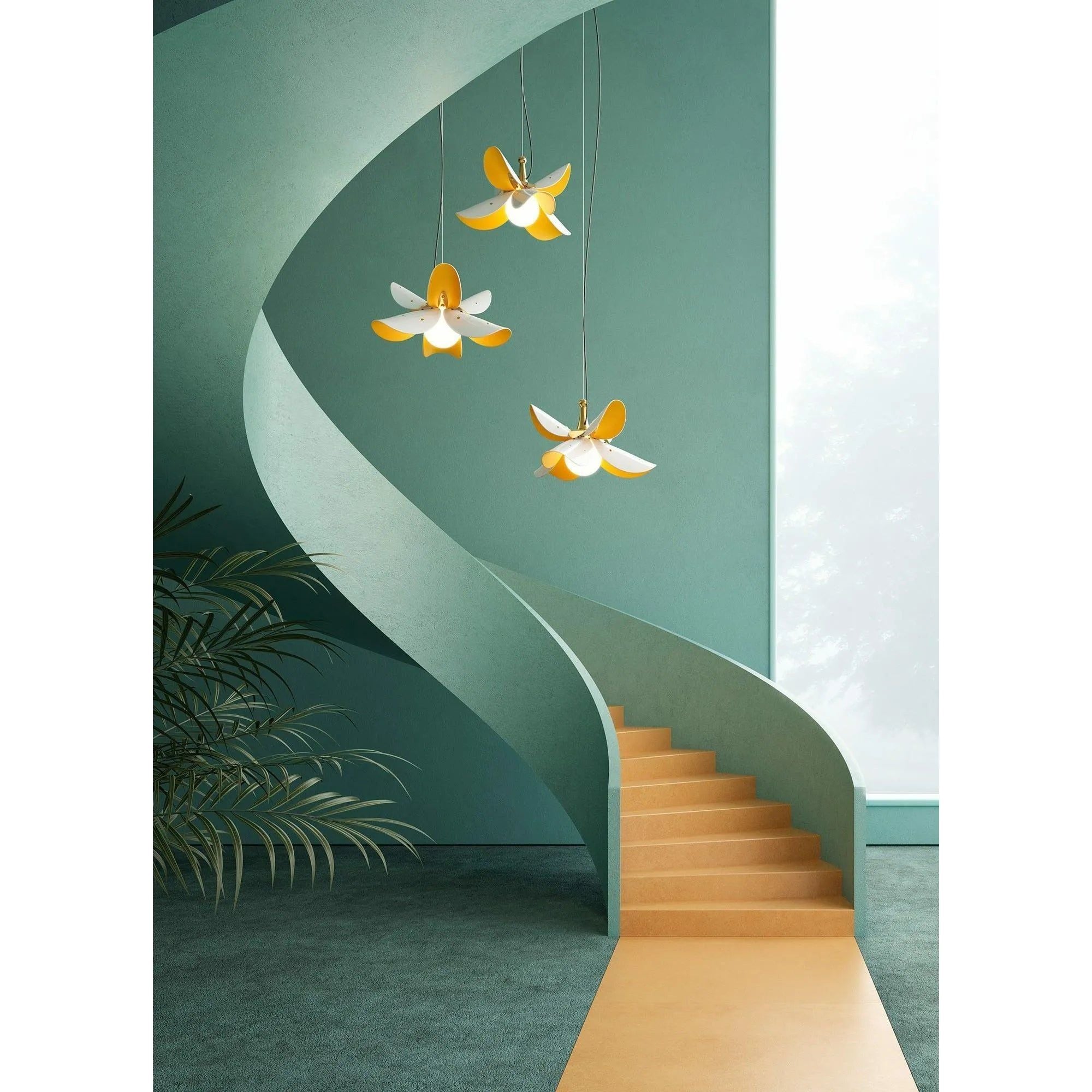 Lladro - Blossom Hanging Lamp - 01024122 | Montreal Lighting & Hardware