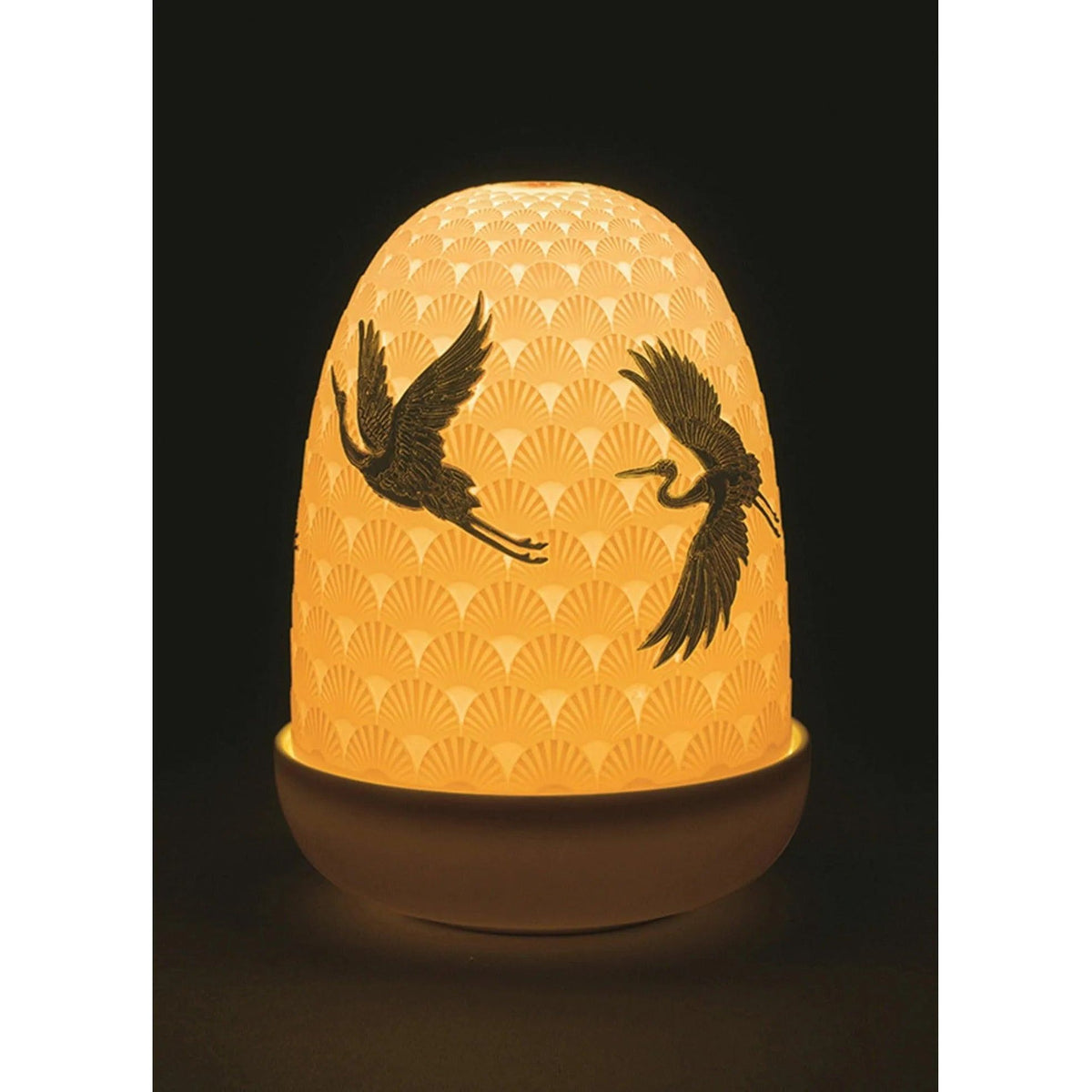 Lladro - Cranes Dome Table Lamp - 01023923 | Montreal Lighting & Hardware