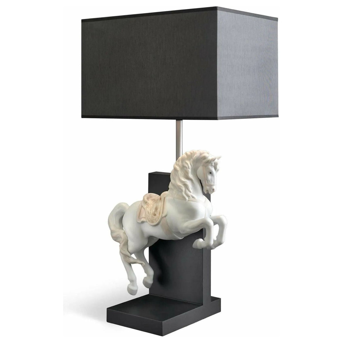 Lladro - Horse on Courbette Table Lamp - 01023066 | Montreal Lighting & Hardware