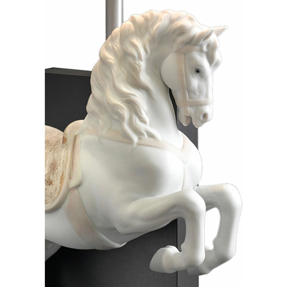 Lladro - Horse on Courbette Table Lamp - 01023066 | Montreal Lighting & Hardware