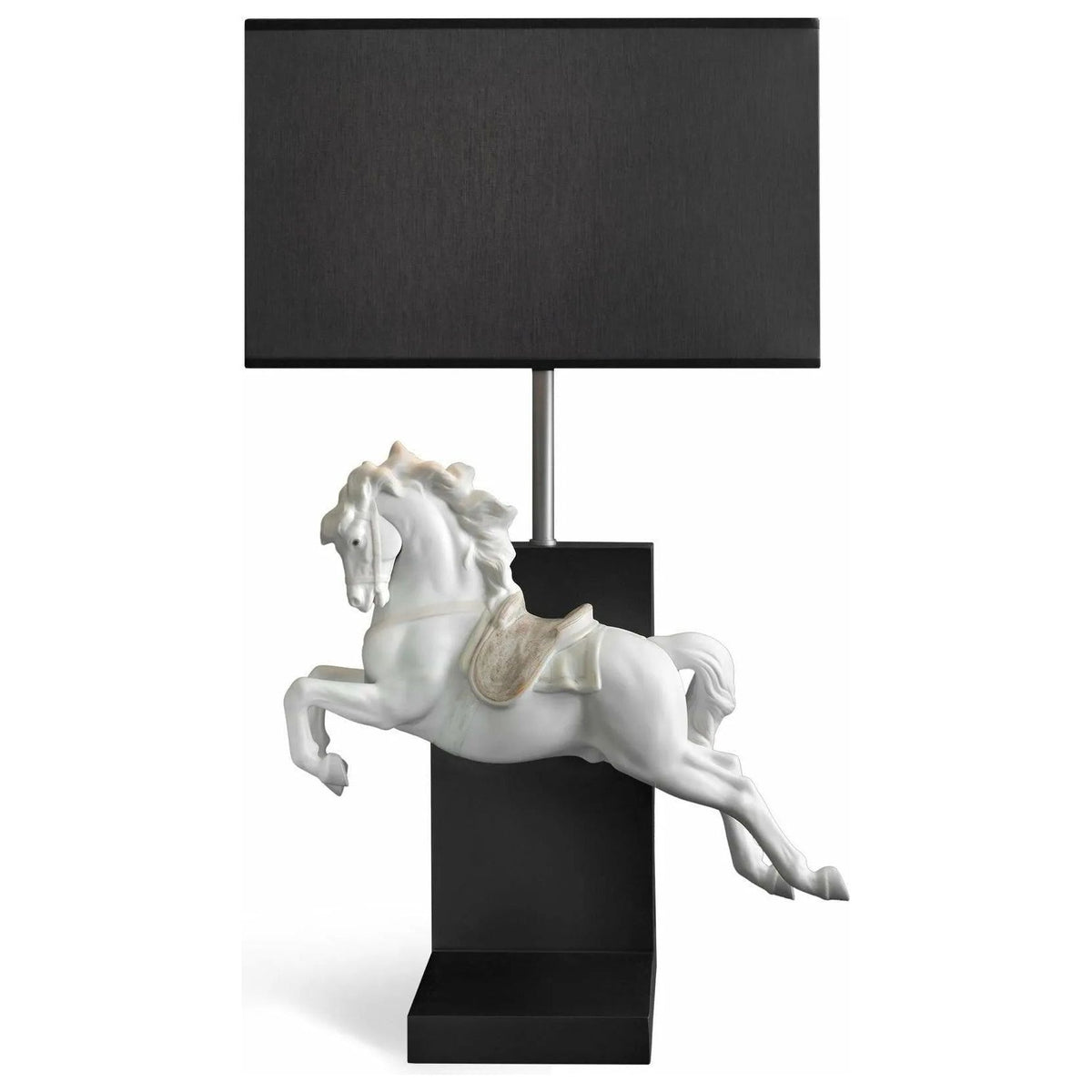 Lladro - Horse on Pirouette Table Lamp - 01023062 | Montreal Lighting & Hardware