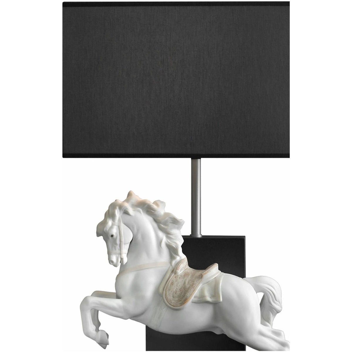 Lladro - Horse on Pirouette Table Lamp - 01023062 | Montreal Lighting & Hardware