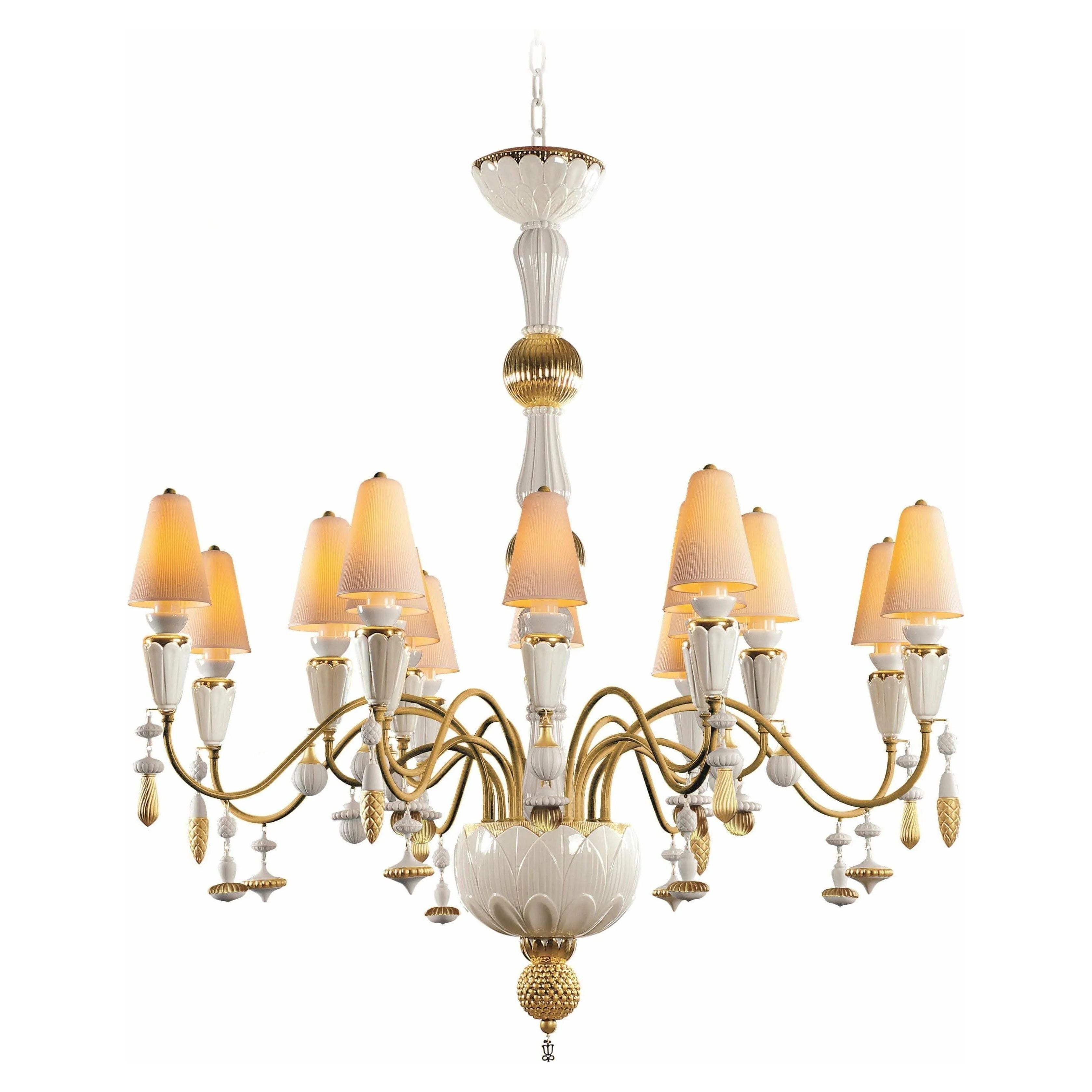 Lladro - Ivy & Seed 16 Lights Chandelier - 01023856 | Montreal Lighting & Hardware