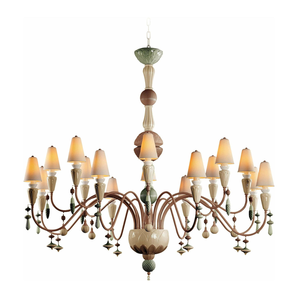 Lladro - Ivy & Seed 16 Lights Chandelier - 01023856 | Montreal Lighting & Hardware