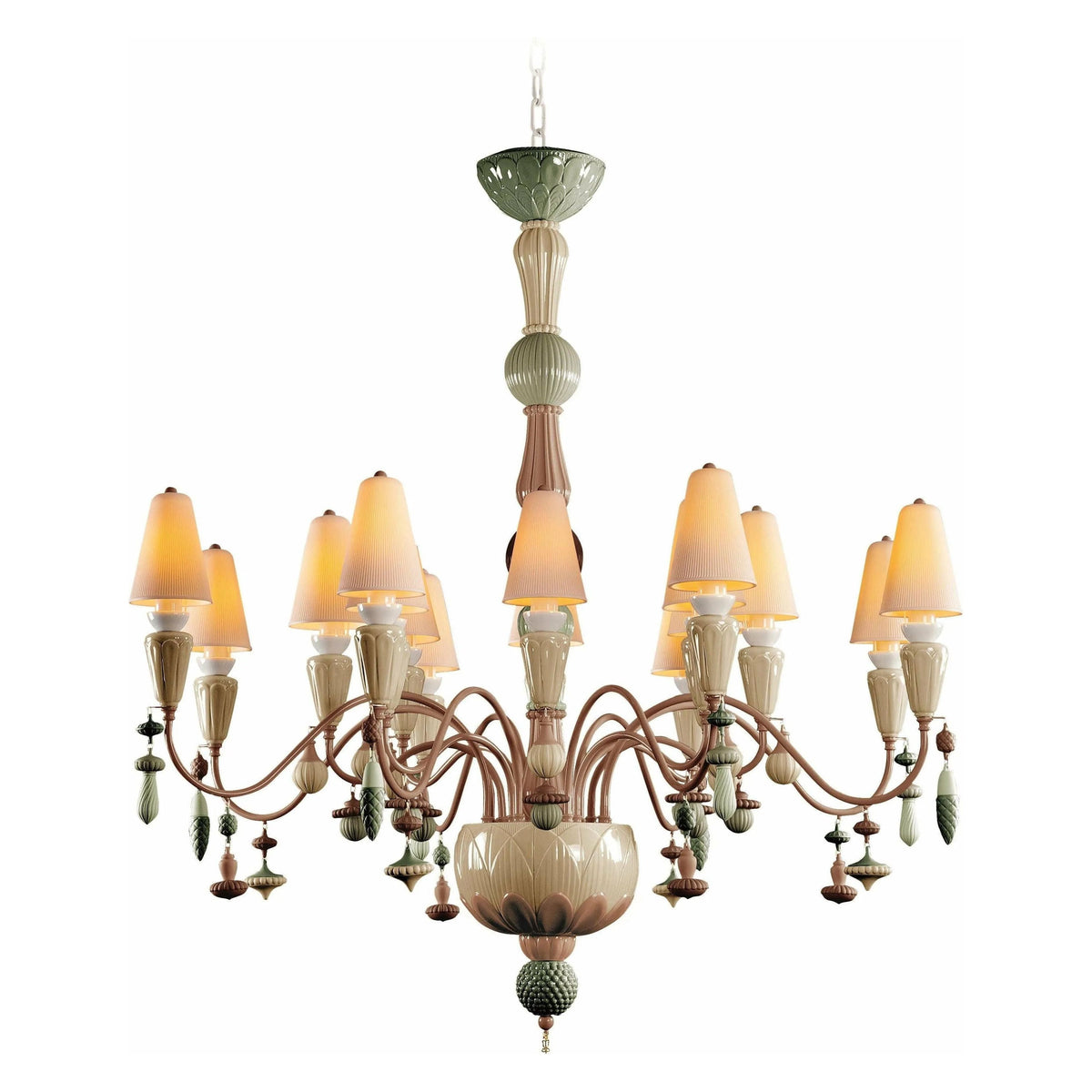 Lladro - Ivy & Seed 16 Lights Chandelier - 01023856 | Montreal Lighting & Hardware