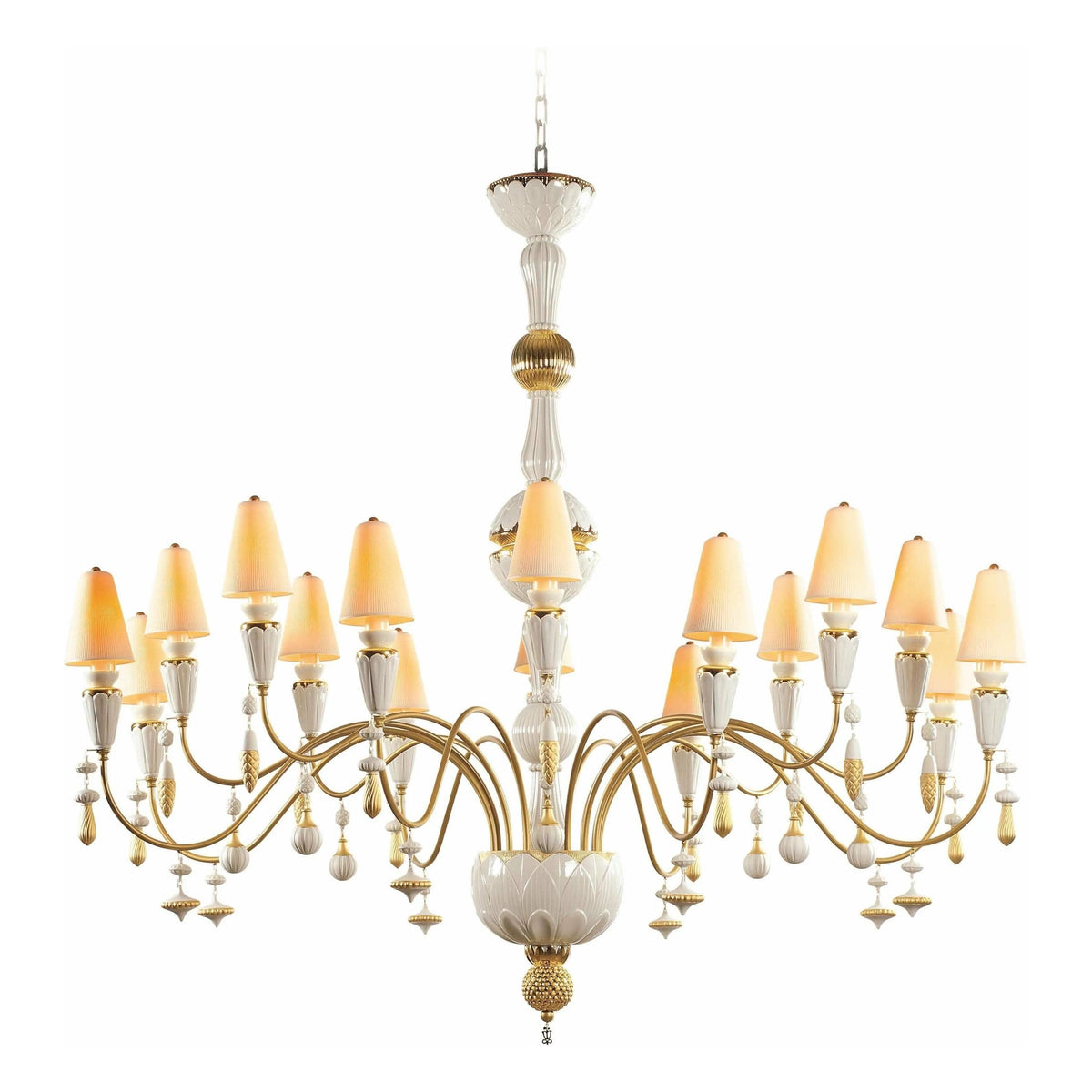 Lladro - Ivy & Seed 16 Lights Chandelier - 01023874 | Montreal Lighting & Hardware