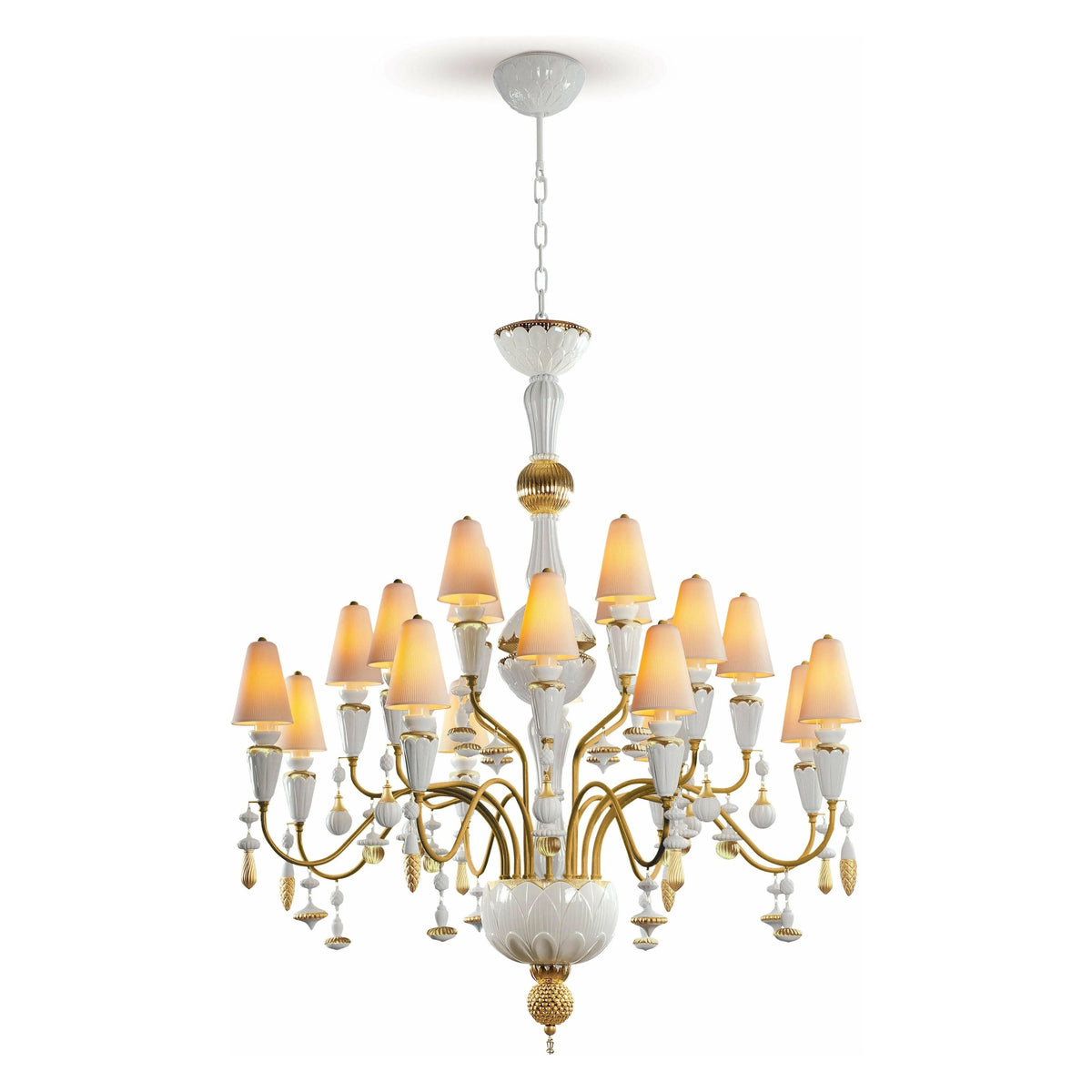 Lladro - Ivy & Seed 20 Lights Chandelier - 01023820 | Montreal Lighting & Hardware