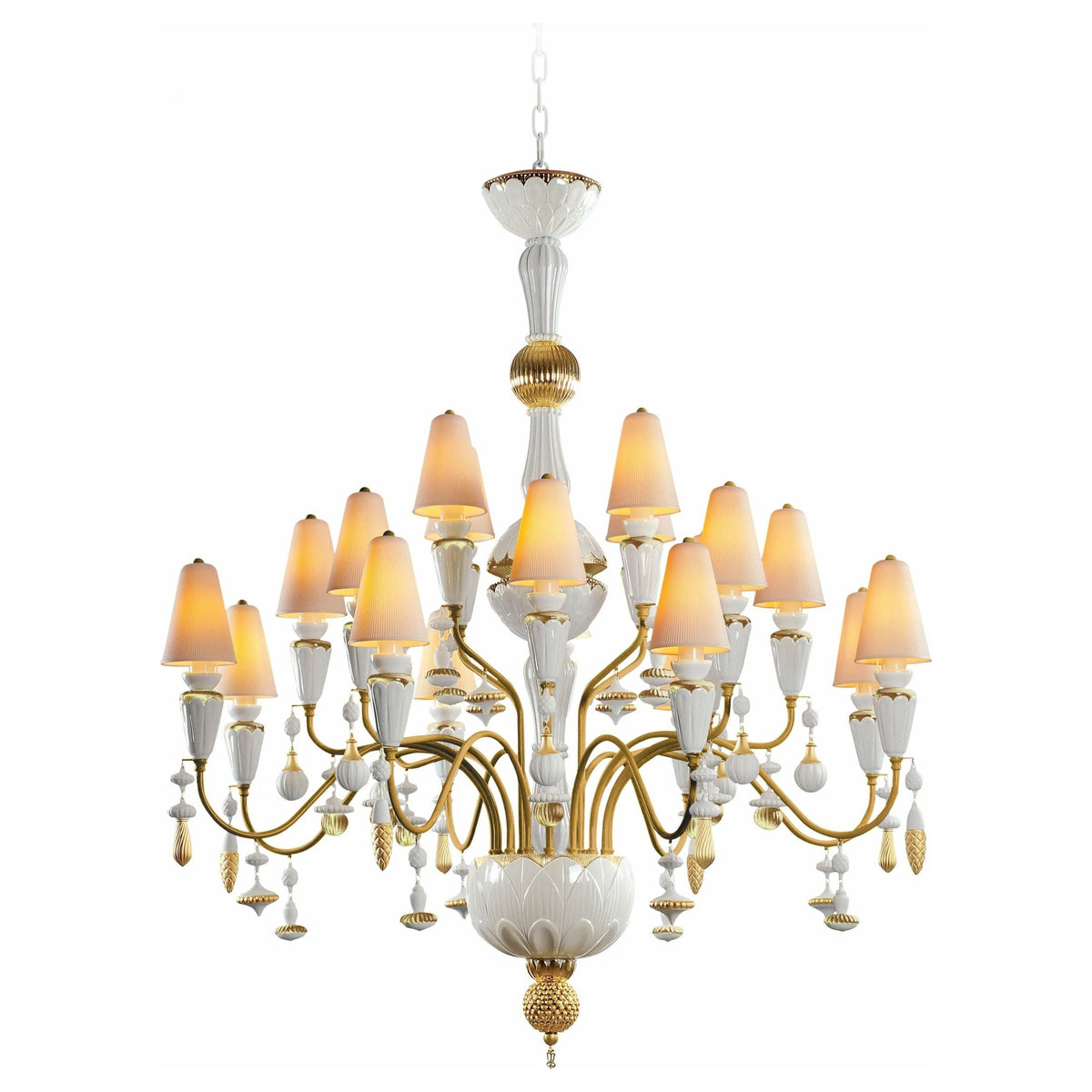 Lladro - Ivy & Seed 20 Lights Chandelier - 01023832 | Montreal Lighting & Hardware