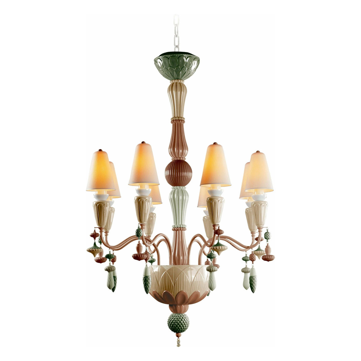 Lladro - Ivy & Seed 8 Lights Chandelier - 01023799 | Montreal Lighting & Hardware