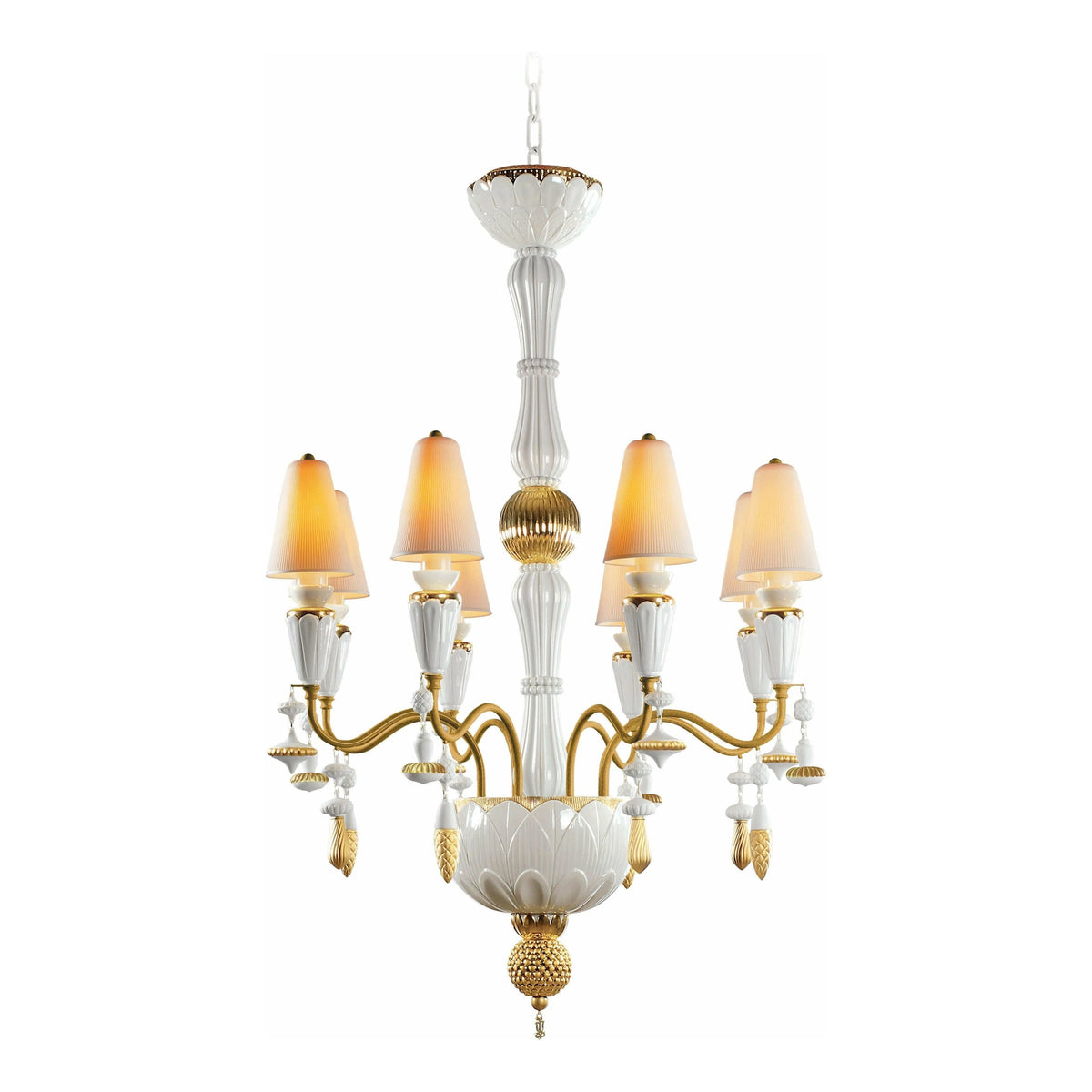 Lladro - Ivy & Seed 8 Lights Chandelier - 01023799 | Montreal Lighting & Hardware