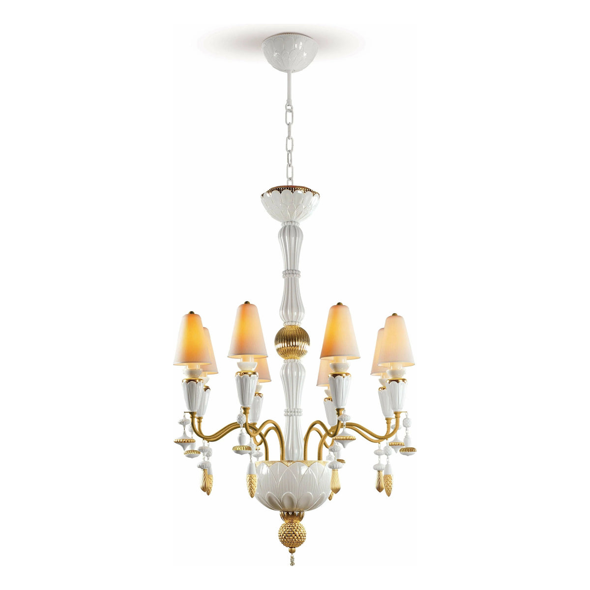 Lladro - Ivy & Seed 8 Lights Chandelier - 01023802 | Montreal Lighting & Hardware