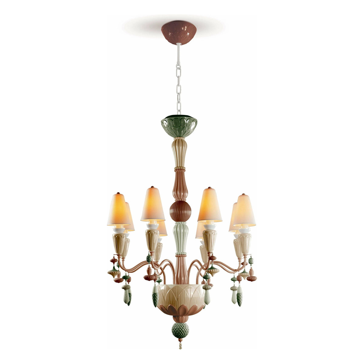 Lladro - Ivy & Seed 8 Lights Chandelier - 01023805 | Montreal Lighting & Hardware