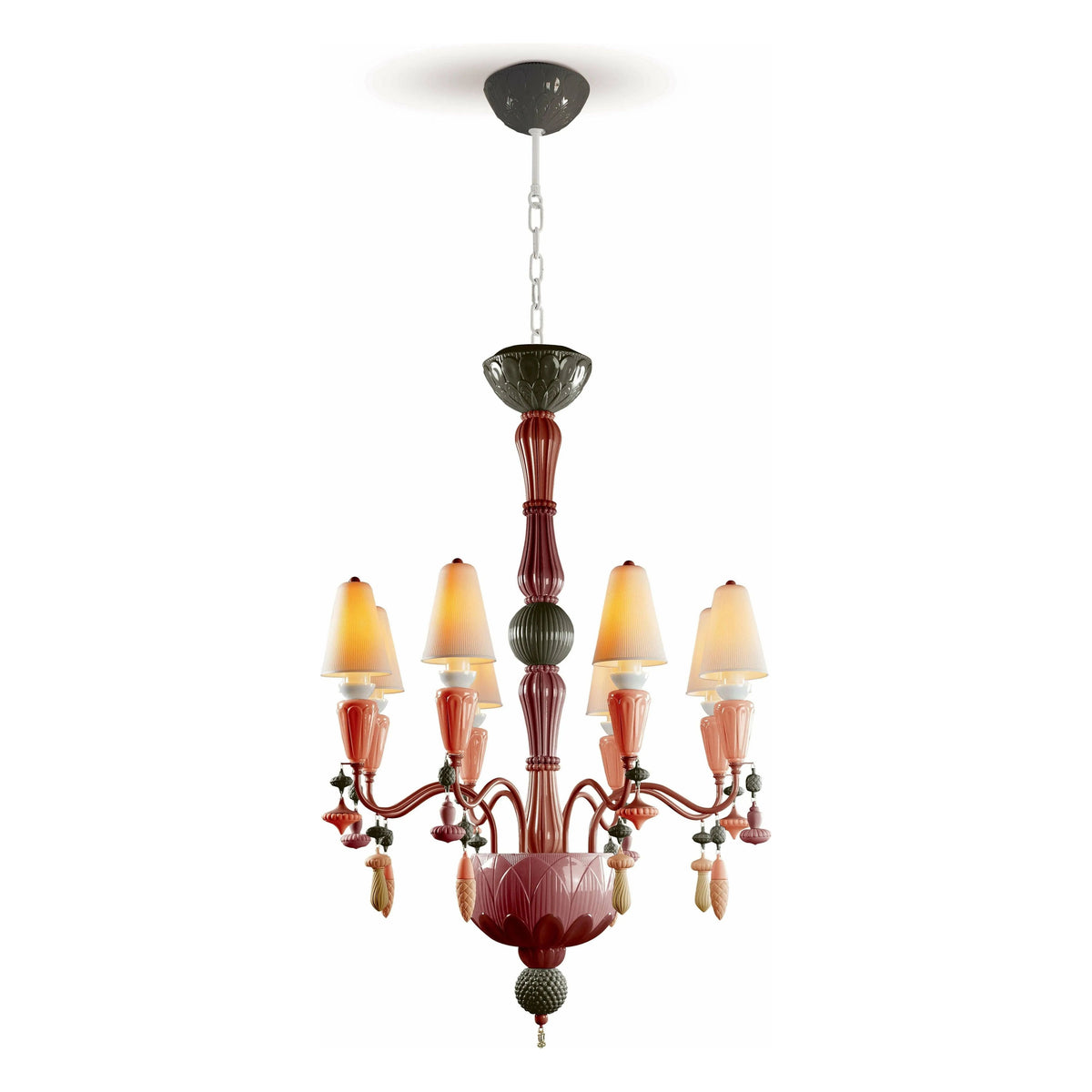 Lladro - Ivy & Seed 8 Lights Chandelier - 01023808 | Montreal Lighting & Hardware