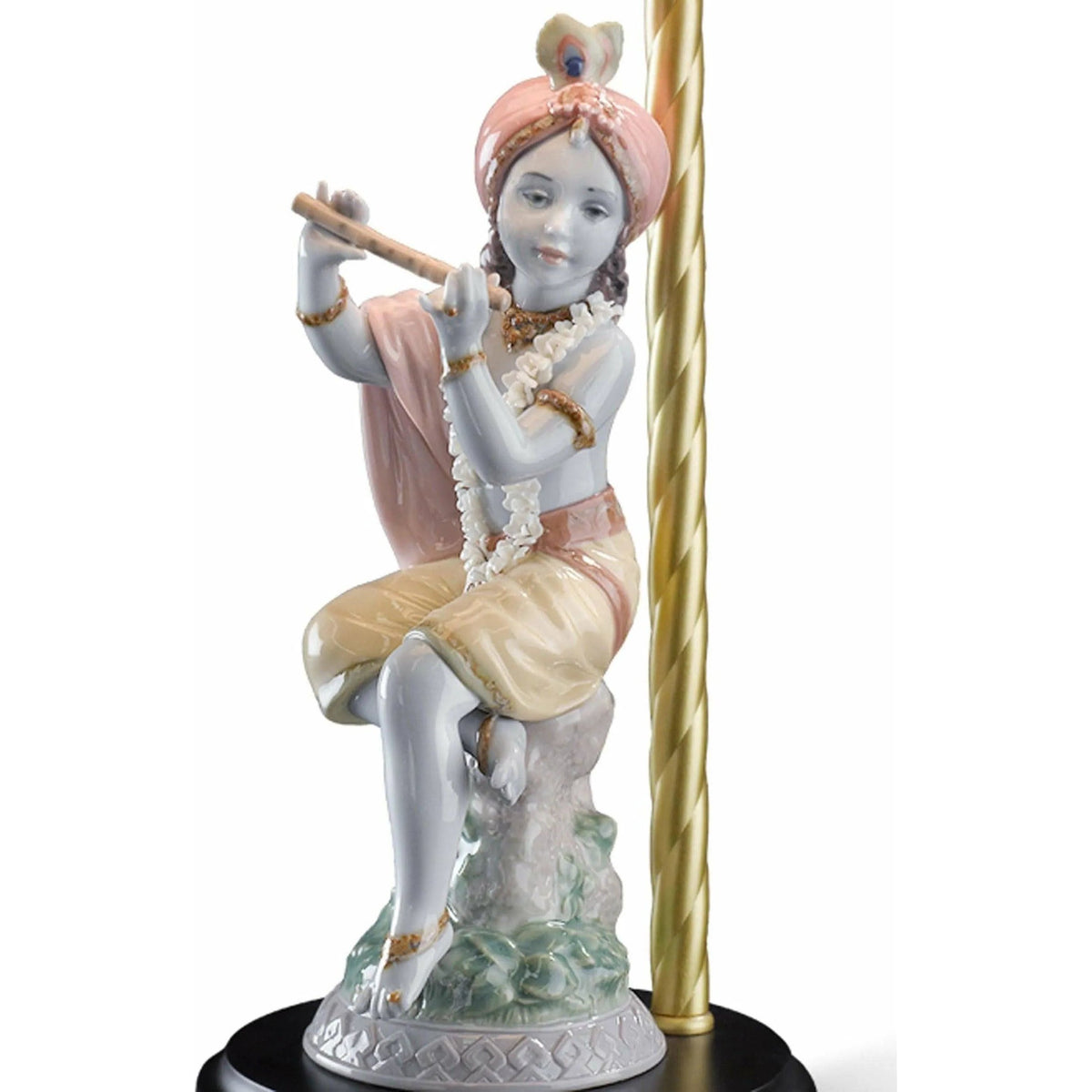 Lladro - Lord Krishna Table Lamp - 01023106 | Montreal Lighting & Hardware