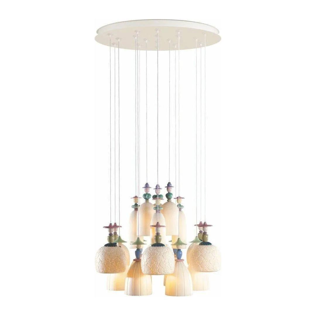 Lladro - Mademoiselle 18 Lights Dancing on The Sand Chandelier - 01023546 | Montreal Lighting & Hardware