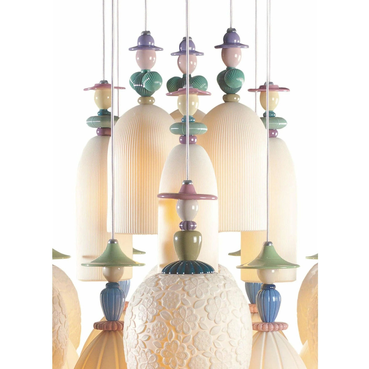 Lladro - Mademoiselle 18 Lights Dancing on The Sand Chandelier - 01023546 | Montreal Lighting & Hardware