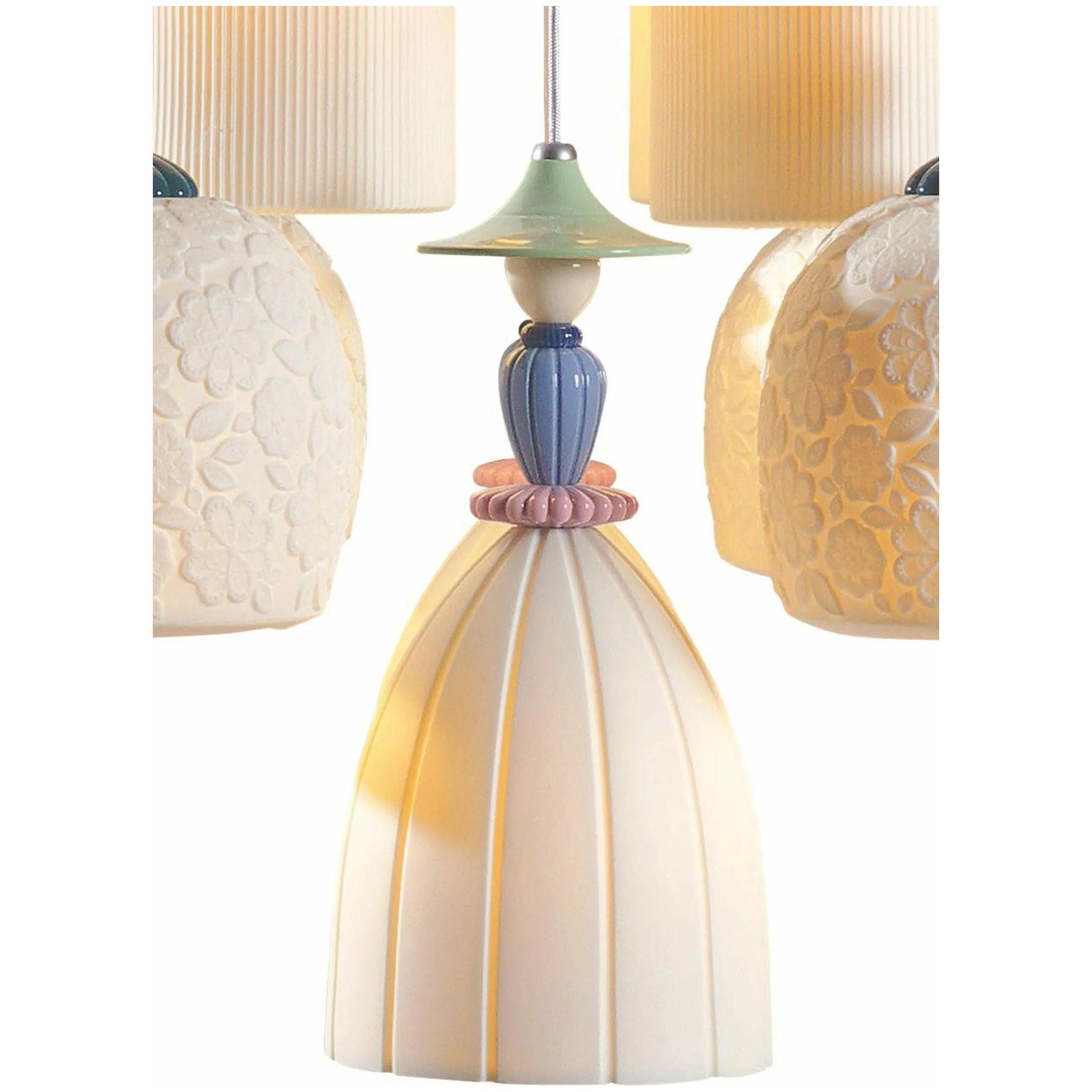 Lladro - Mademoiselle 24 Lights Strolling through Blossoms Chandelier - 01023549 | Montreal Lighting & Hardware