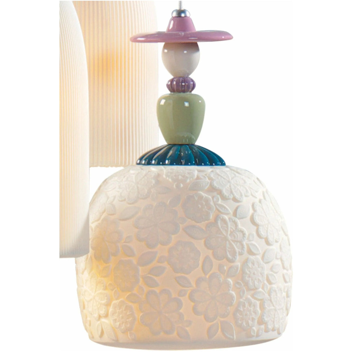 Lladro - Mademoiselle 4 Lights Walking on The Beach Ceiling Lamp - 01023555 | Montreal Lighting & Hardware