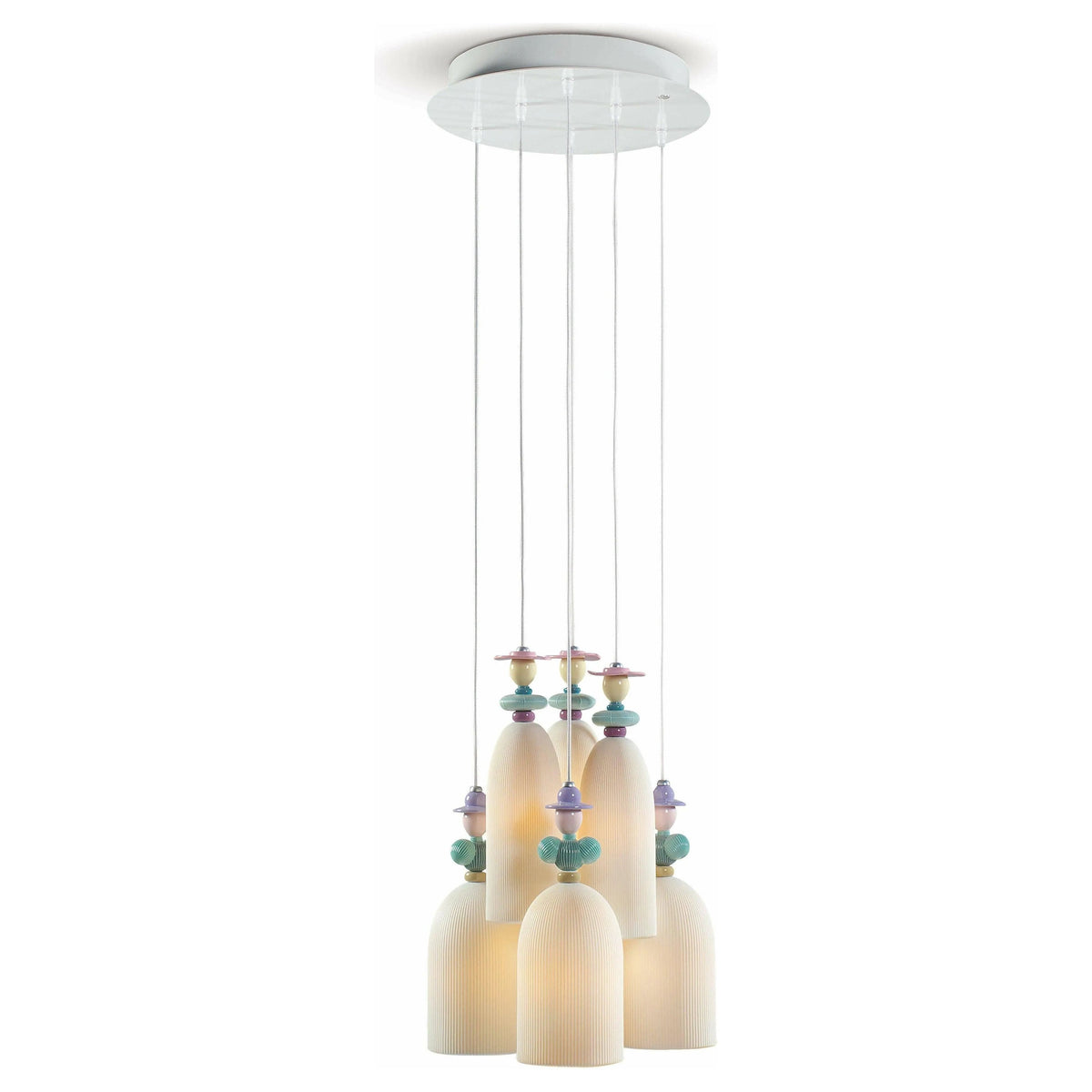 Lladro - Mademoiselle 6 Lights Gathering in The Lawn Ceiling Lamp - 01023558 | Montreal Lighting & Hardware