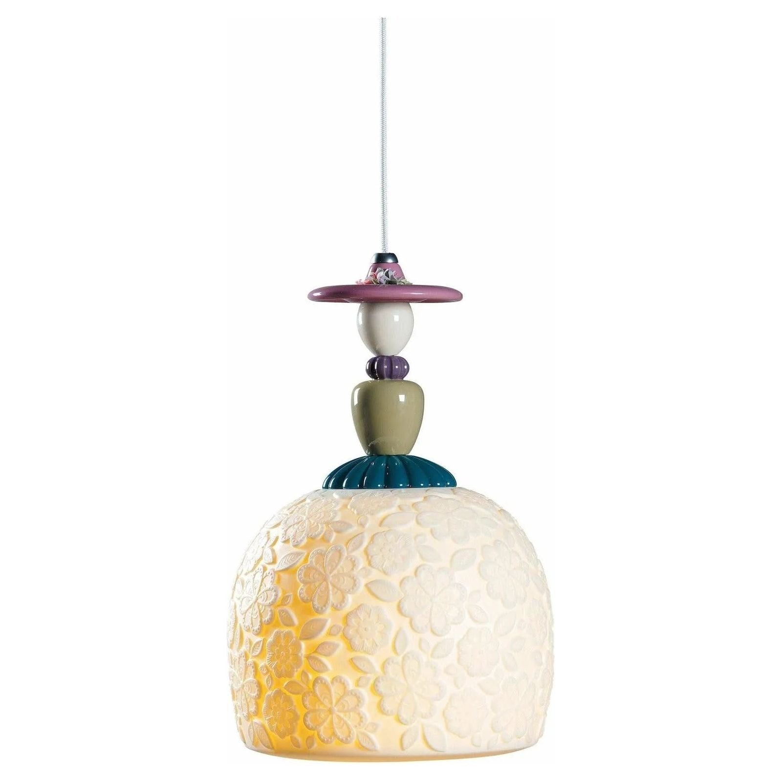 Lladro - Mademoiselle Annette Ceiling Lamp - 01023531 | Montreal Lighting & Hardware