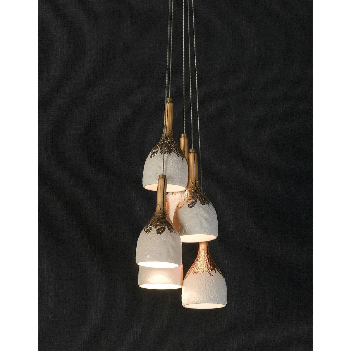 Lladro - Naturofantastic 6 Lights Ceiling Lamp - 01023149 | Montreal Lighting & Hardware