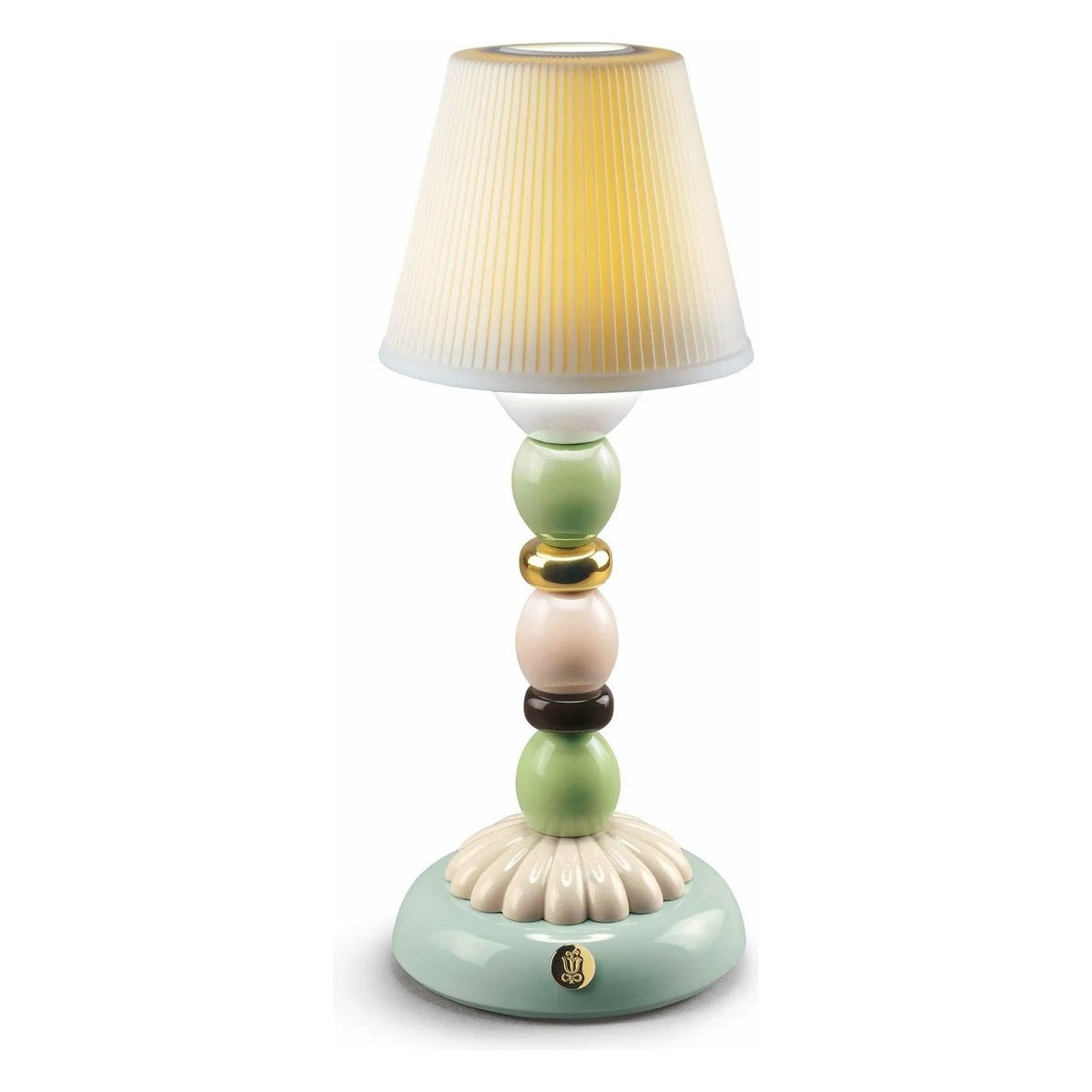 Lladro - Palm Firefly Golden Fall Table Lamp - 01023793 | Montreal Lighting & Hardware