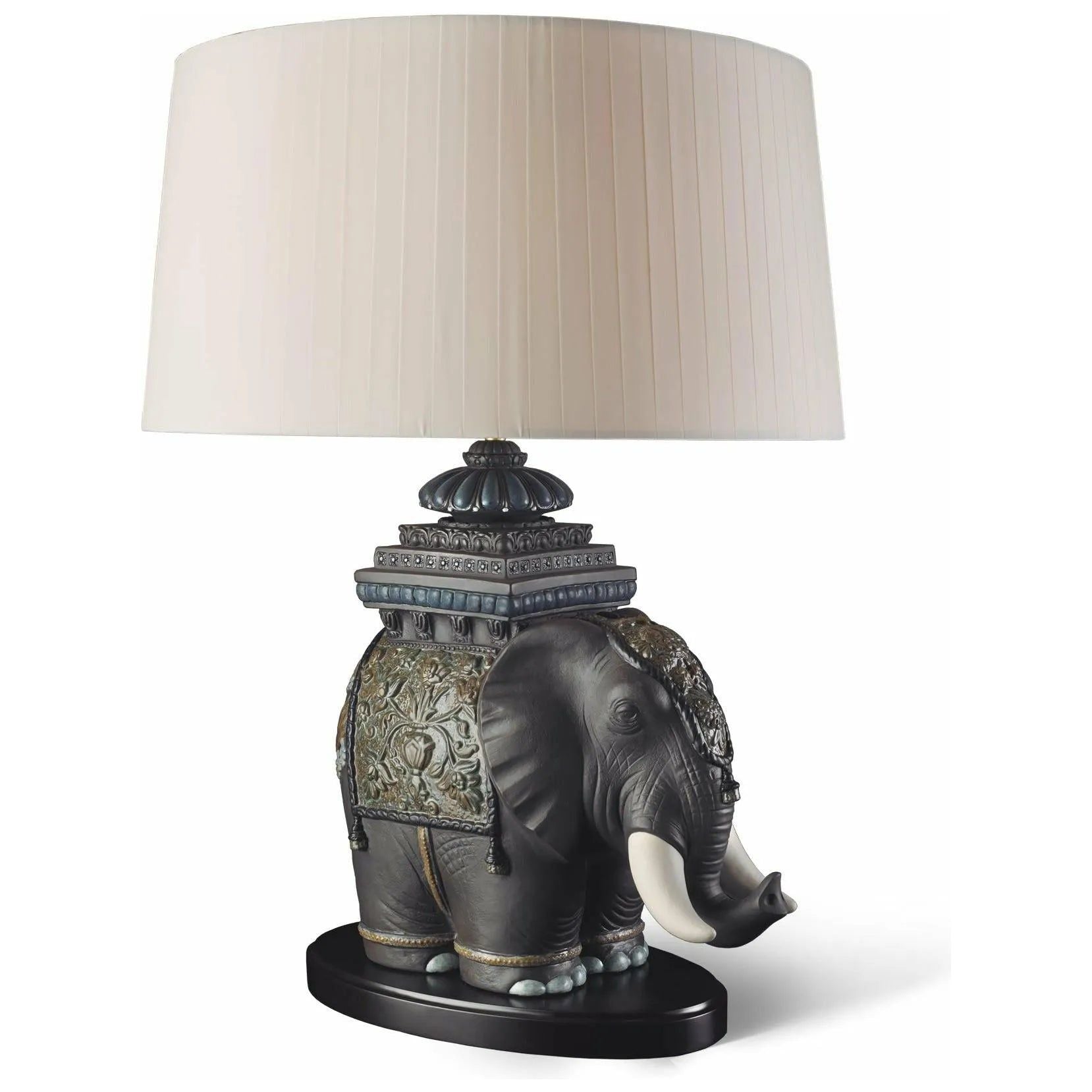 Lladro - Siamese Elephant Table Lamp - 01023090 | Montreal Lighting & Hardware