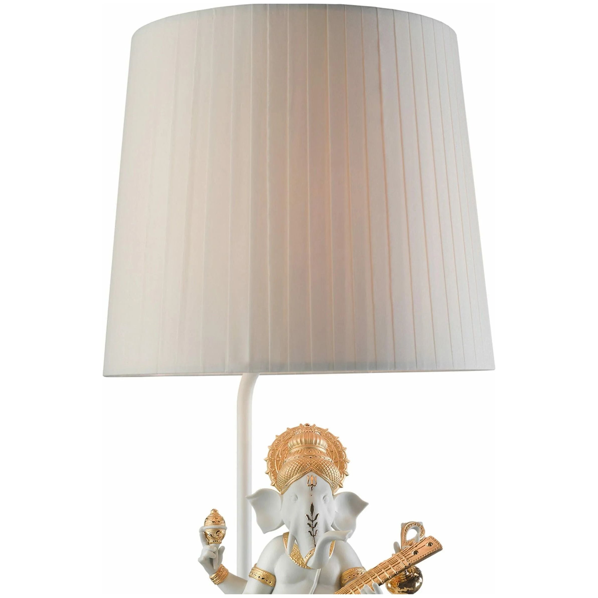 Lladro - Veena Ganesha Table Lamp - 01023168 | Montreal Lighting & Hardware